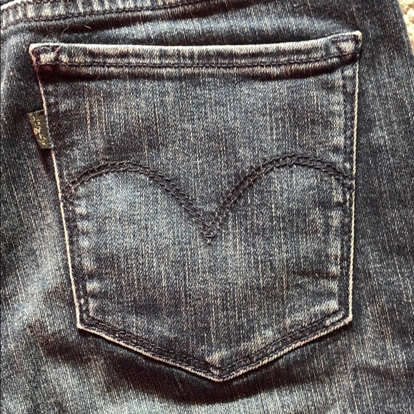 Levi’s 711 Skinny Distressed Raw Hem Jeans size 27 - Picture 6 of 7